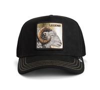 Goorin Bros Trucker Cap Golden Legend VOID Noir Casquette Patch Bélier Neuf