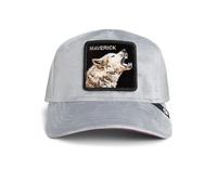 Goorin Bros.Trucker Cap Velours Loup Gloss Gris Casquette Baseball Maille Patch
