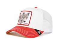 Goorin Bros. Wolf Fan The Wolf Loup Blanc Rouge Casquette de Camionneur Ajustable