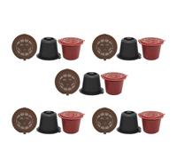 Goorvoucs 15 Pièces Capsule RéUtilisable Rechargeable pour Machine à Café Capsule RéUtilisable Recharge Capsule Vide