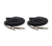 Goorvoucs 2X Câble de Ressort de Guitare 6.35/6.5 Câble de Basse Audio pour Guitare Câble de Blindage 5M pour Connecter le Son de la Guitare ÉLectrique