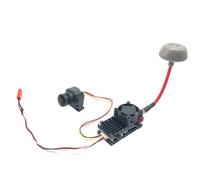 Goorvoucs Émetteur VTX FPV 5,8 Ghz 2 W + Caméra CMOS 1200TVL + Antenne FPV 2000 MW 48CH Émetteur Audio Vidéo pour Drone FPV Longue Portée