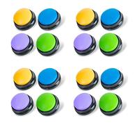 Goorvoucs Lot de 16 boutons enregistrables pour chien pour la communication et le dressage des animaux de compagnie, cadeau amusant