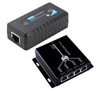 Goorvoucs Lot de 2 rallonges PoE IEEE802.3Af pour caméra IP Distance de transmission 120 mètres, A et B