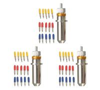 Goorvoucs Lot de 45 lames en carbure de vinyle 30/45/60 degrés avec support de lames, boîtier pour machines de découpe de vinyle Silhouette Cameo 3