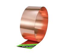 GOORY Rouleau de cuivre clignotant de calibre 20 - 10,2 cm x 3 m 0,81 mm d'épaisseur - 99,95 + % de cuivre pur ASTM B152 - Réparation de toiture, bricolage, entrepreneur, bijoux, travaux manuels