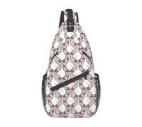 Goose-1 Sac Poitrine Goose, Format Sling avec Motif oie, idéal pour Sport, Cyclisme, randonnées, Mixte.