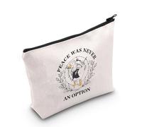 Goose Astarion Honk Trousse de maquillage avec fermeture Éclair Motif Peace was Never an Option, Peace Option UE, Trousse à cosmétiques avec impression