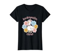 Goose Back to School Kindergarten Crew T-Shirt Graphique avec Valeur, Femme, Noir, XL