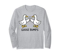 Goose Bumps Funny Silly Goose Meme Manche Longue