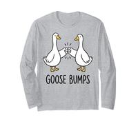 Goose Bumps Funny Silly Goose Meme Manche Longue
