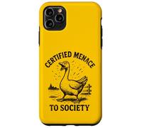 Goose Certified Menace to Society Farm Bird Humour Coque pour iPhone 11 Pro Max