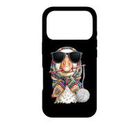 Goose Duck Granny Square Crochet Yarn Lover Lover Coque pour iPhone 17 Pro
