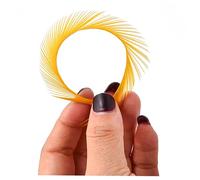 Goose Feathers Fly Tying Materials Tools Goose Wing Biots Marabou Feathers Stonefly Nymph Tails Quills Wings Tail Spheasant Tai Nymph Fly Tying Wrap Lure Fishing (Yellow,50pcs)
