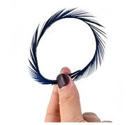 Goose Feathers Fly Tying Materials Tools Goose Wing Biots Marabou Feathers Stonefly Nymph Tails Quills Wings Tail Spheasant Tai Nymph Fly Tying Wrap Lure Fishing (Lake Blue,50pcs)