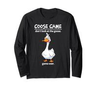 Goose Game Don't Look at The Goose Game Over Funny Manche Longue