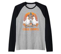 Goose Ghost Halloween Bumps Poing Citrouille Oie Manche Raglan