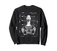 Goose Got Too Silly Jailbird Funny Meme Animal Humour 2 Sweatshirt