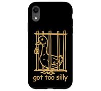 Goose Got Too Silly Jeu de Mots drôle pour Les Amoureux des Animaux Coque pour iPhone XR