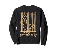 Goose Got Too Silly Jeu de Mots drôle pour Les Amoureux des Animaux Sweatshirt