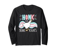 Goose Honk pour Les Droits des Personnes Trans et LGBT Pride Manche Longue