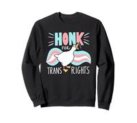 Goose Honk pour Les Droits des Personnes Trans et LGBT Pride Sweatshirt