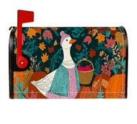 Goose - Housse de boîte aux lettres magnétique pour décoration de jardin, terrasse, 53,3 x 64,9 cm, bleu sarcelle d'automne
