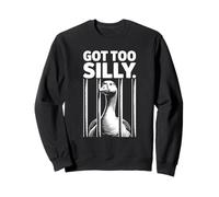 Goose Jailbird Meme Got Too Silly Jeu de Mots drôle Sweatshirt