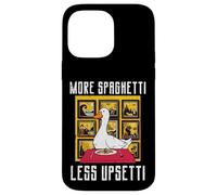 Goose More Spaghetti Less Upsetti Animal Amusant pour Hommes, Femmes, Enfants Coque pour iPhone 14 Pro Max