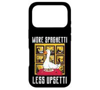 Goose More Spaghetti Less Upsetti Animal Amusant pour Hommes, Femmes, Enfants Coque pour iPhone 17 Pro