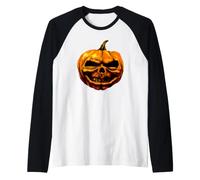 Goosebumps Attack of The Jack-O-Lanterns Pumpkin Head Retro Manche Raglan