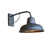 Gooseneck Outdoor Wall Sconces Vintage Iron Art E27 Wall Mount Lamp Lighting Ip55 Waterproof American Style 1-Light Simple Exterior Wall Lights For Porch Doorway Balcony/Sier Black