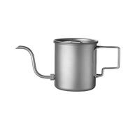 Gooseneck Pour Over Coffee Kettle 420ml Spout Camping Coffee Pot Lightweight, Precision-Flow Spout Camping Coffees Pots for Backpacking Hiking Travel Coffees Maker Outdoor