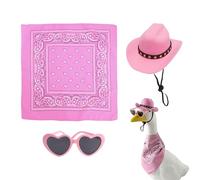 Gooses Sculpture -Costume Set, Gooses Sculpture Outfit Set | Kit de vêtements pour Gooses -Statue | Ensemble de costume avec petits animaux comprend un chapeau écharpe et des verres multifonctionnels
