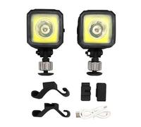 GOOTHDY 2 pièces lumière de chaussure d ' extérieur légère à clipser lampe frontale décoration de chaussure phares étanches pour le camping et la course lumières multifonctionnelles