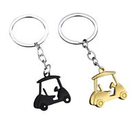 GOOTHDY 2 pièces Porte-clés de Chariot de Golf réaliste Porte-clés décoratif en Alliage de Zinc Accessoires de Golf pour Un Usage Quotidien Accessoires de Sport Porte-clés en Alliage de Zinc