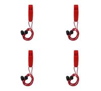 GOOTHDY 4 pièces sifflets de signalisation de sécurité 120dB pour Kayak pêche Bateau Natation Portable Survie à décibels élevés Survie Portable en Plein air avec Clip de Fixation Rapide