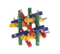 GOOTHDY Boules de Bois à ronger colorées, Accessoires de Jouets pour Animaux de Compagnie de Hamster, Chinchilla, Cochon d ' Inde, Petits Animaux à mâcher, Soins des Dents T