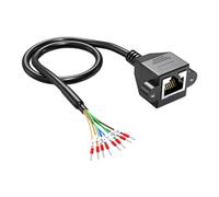 GOOTHDY Câble d ' extension RJ45 à 8 broches avec connecteur RS232, câble de remplacement blindé parallèle, Ethernet industriel
