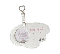 GOOTHDY Couverture de Carte en Forme d ' Aile d ' Ange, Protecteur de Carte en PU étanche avec Clip en métal, Organisateur de Carte Photo pour à, Pendentif, Organisateur Polyvalent