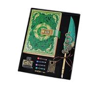 GOOTHDY Ensembles de carnets de notes avec couverture en cuir PU, journal intime, journaux secrets, carnet de notes avec serrure à code, carnets de notes pour, cadeaux quotidiens pour avec en