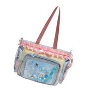 GOOTHDY Mode japonaise transparent de capacité à bandoulière Otaku mode ajout mince pour un usage quotidien épaule transparente