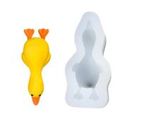 GOOTHDY Moules en silicone sûrs en forme de canard pour la préparation de gâteaux à la mousse, faciles à nettoyer, lavables lave-vaisselle, parfaits pour un usage domestique, passent four