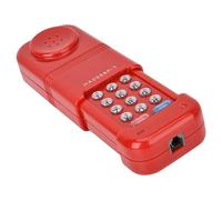 GOOTHDY Petit téléphone de Bureau en Blanc ou Rouge offrant Une Organisation Pratique du Cordon et des Fonctions d ' Appel Téléphone à Conversion de tonalité palpitante