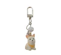 GOOTHDY Sangle de téléphone avec breloque en forme de chien Shiba - Porte-clés pendentif en alliage, décoration légère résistante rayures pour les amoureux des animaux et les, organisateur de clés
