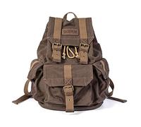 Gootium Sac à Dos en Toile de Voyage Vintage - Café, Taille S, Style Tyrolien