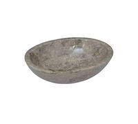 Lavabo Gris - VIDAXL - 53x40x15 cm - Marbre - A poser - Rectangulaire