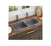 vidaXL Évier de cuisine fait main Acier inoxydable