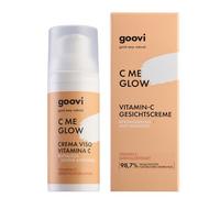 GOOVI C Me Glow Crème visage à la vitamine C - Crème revitalisante à l'acide hyaluronique - Pour une peau rayonnante et hydratée - 50 ml