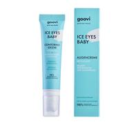GOOVI Ice Eyes Baby Eye Contour Puffiness & Dark Circles Crème contour des yeux contre les poches et les cernes - Applicateur rafraîchissant avec 3 boules métalliques - 15 ml